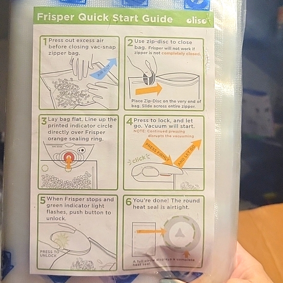 Oliso Frisper Bags - Gallon & Quart - Picture 2 of 4